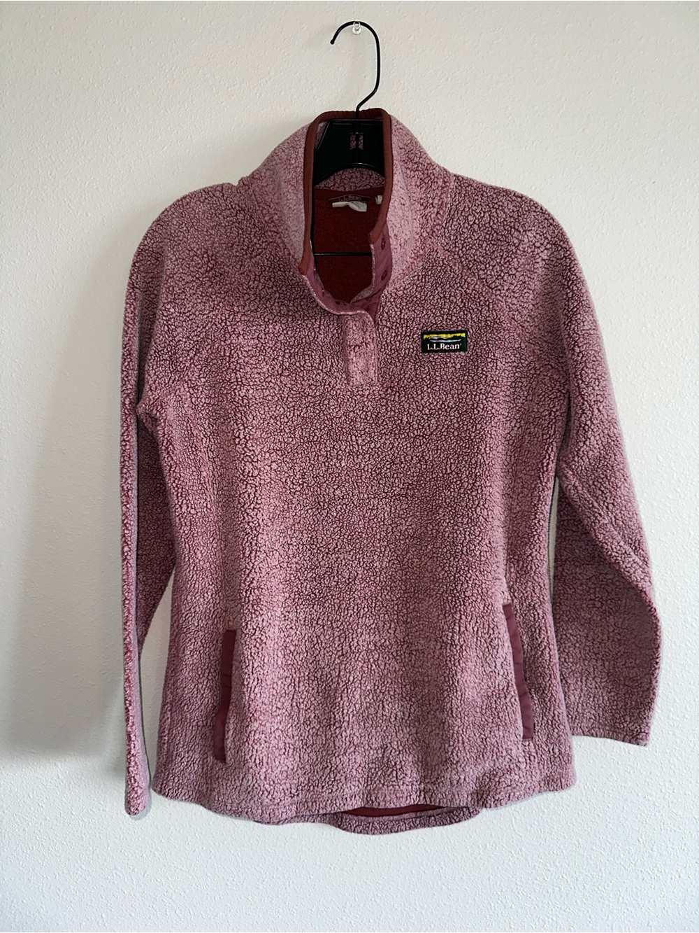 L.L. Bean Women's Plush Fleece Pullover - Dusty Mauve